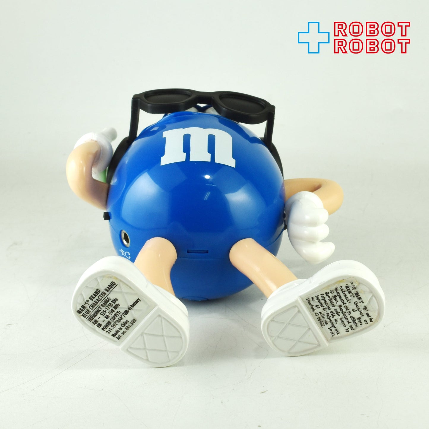 M&M's エムアンドエムズ コレクターシリーズ ブルー キャラクターラジオ フィギュア ヘッドフォン 箱付き