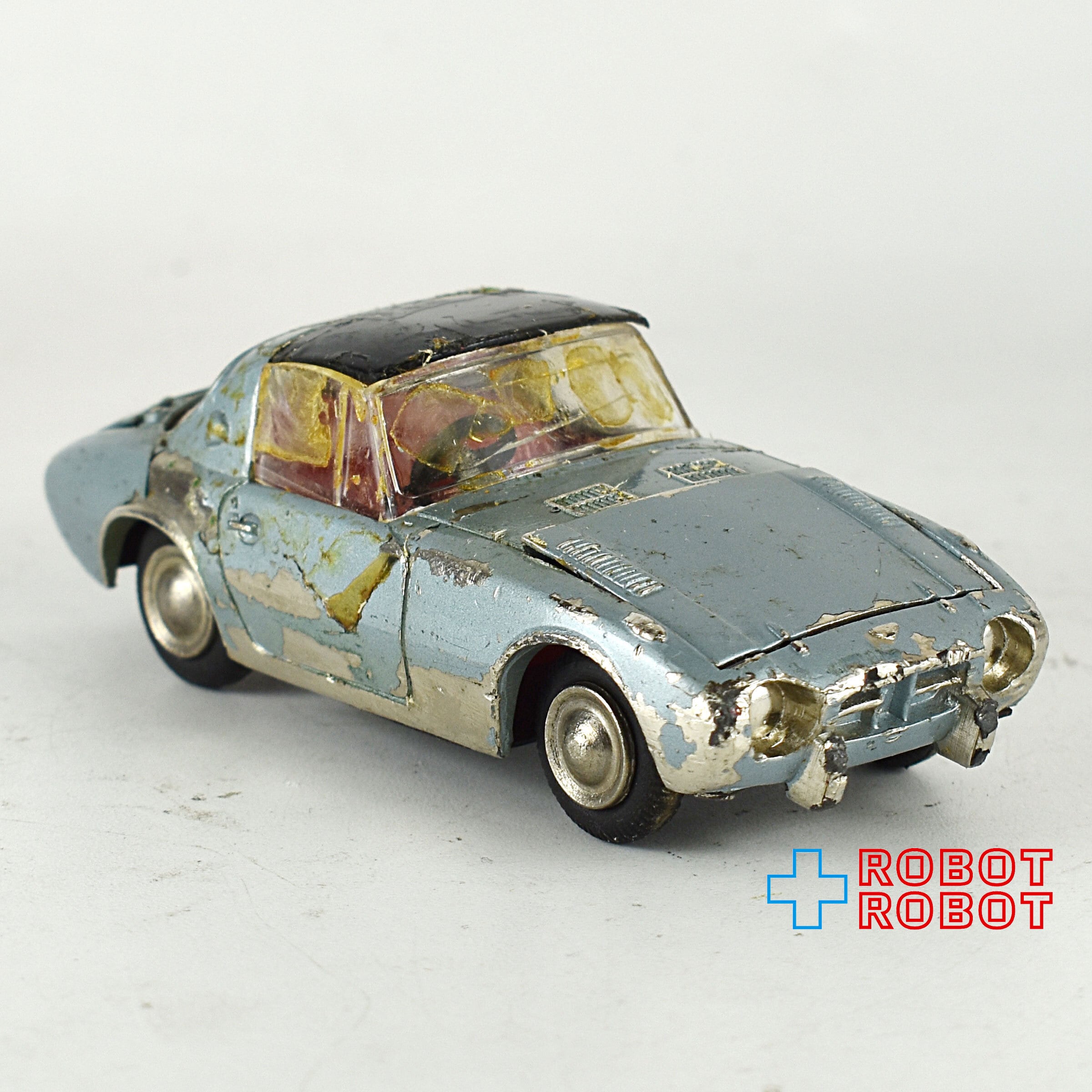 アサヒ玩具 モデルペット No.31 トヨタスポーツ800 薄青 1/39スケールモデル ダイキャスト ミニカー 箱付 ※ジャンク –  ROBOTROBOT