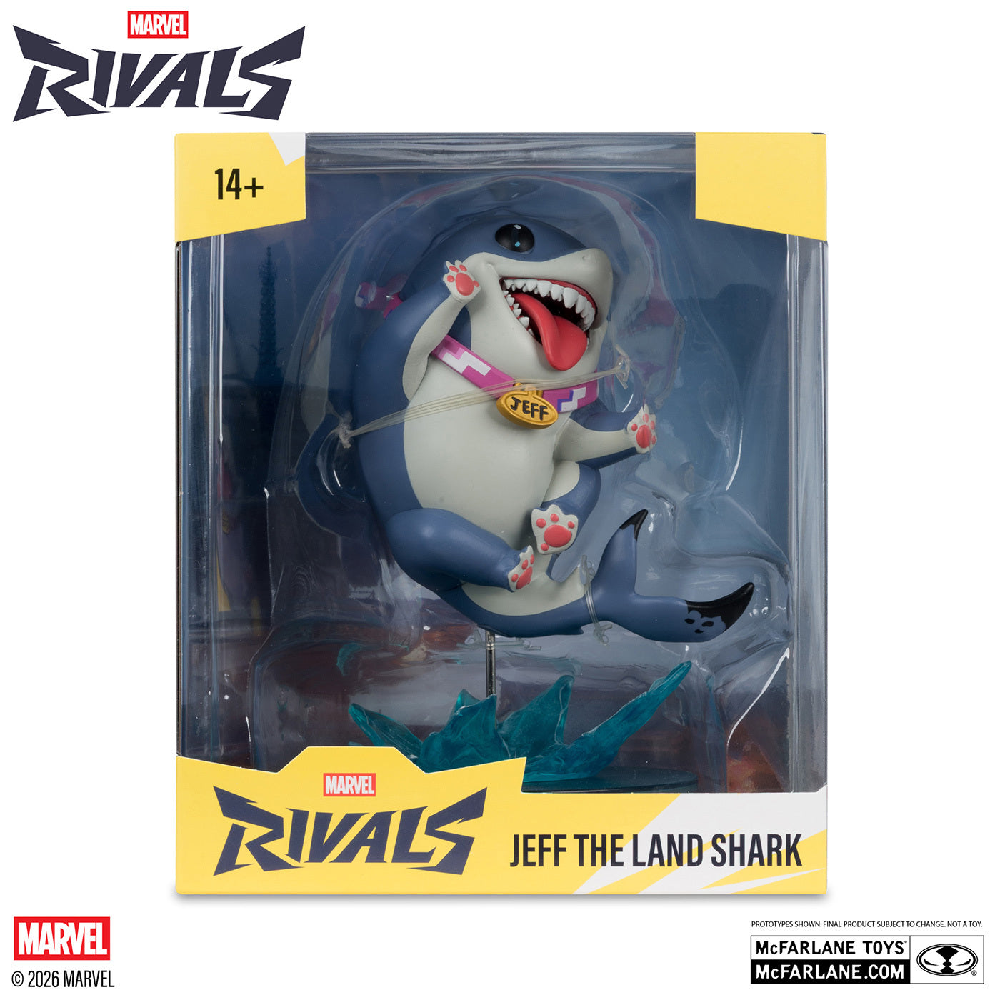 マクファーレン・トイズ マーベル・ライバルズ シーン・フィギュア #001 ジェフ・ザ・ランド・シャーク 1/10 スタチューフィギュア 未開封