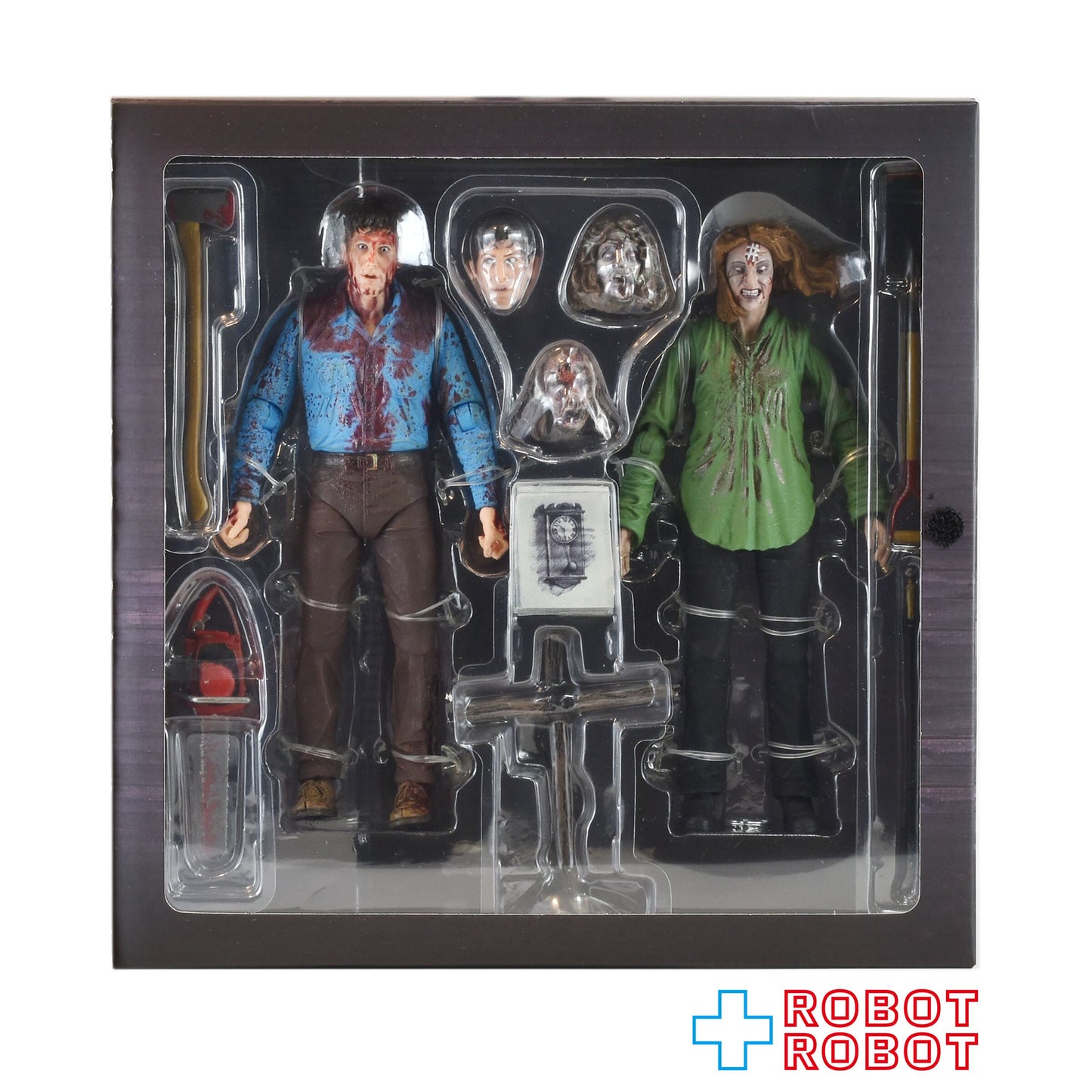 ネカ 死霊のはらわた 7インチ アルティメット ブラッディ アッシュ・ウィリアムズ＆シェリル・ウィリアムズ 2パック 未開封