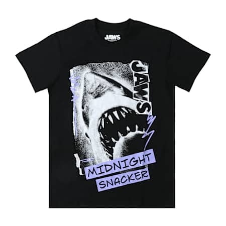 ジョーズ JAWS Midnight Snacker グラフィック Tシャツ ブラック