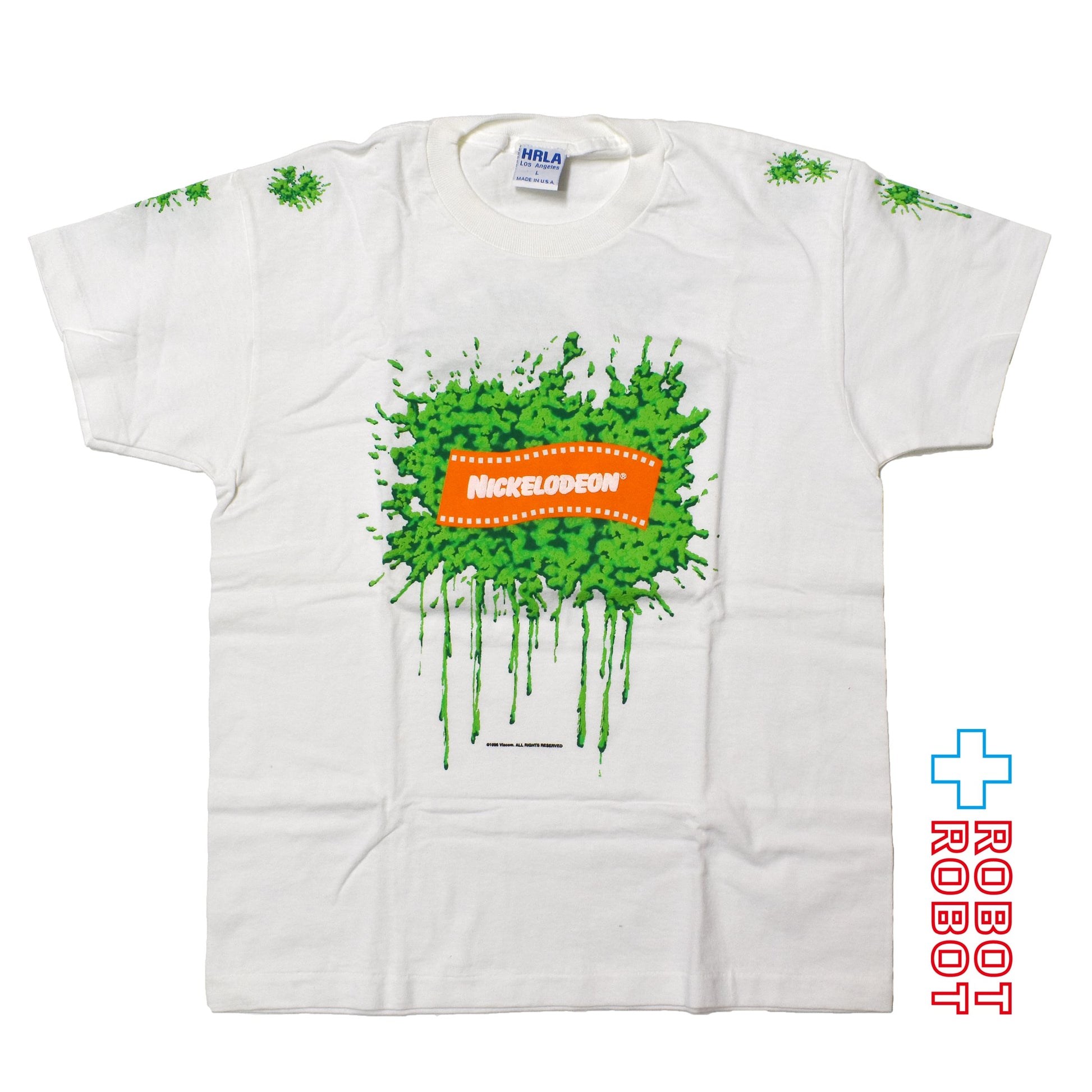 HRLA ニコロデオン ロゴプリントTシャツ 1996 USA製 Lサイズ - ROBOTROBOT