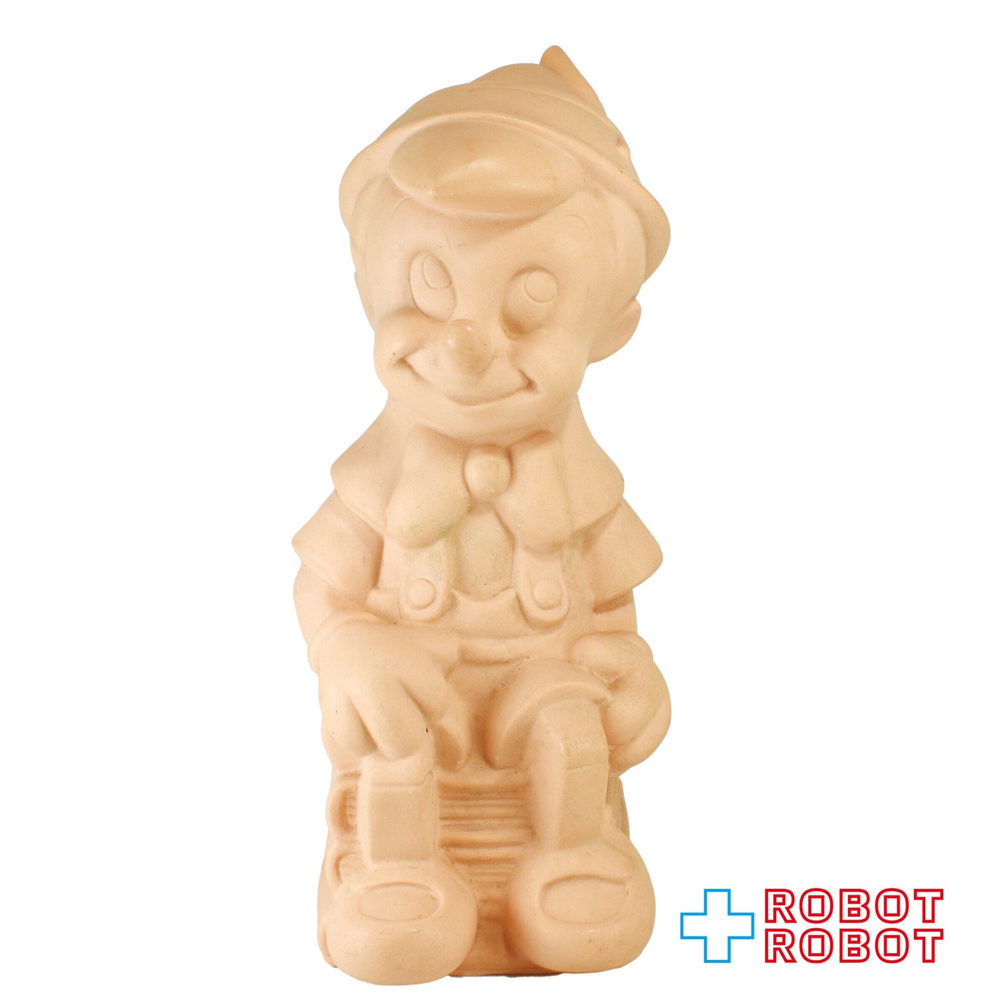 プレイパル社 ディズニー  ピノキオ ラージ 未塗装 肌色成形 ソフビ貯金箱 バンク フィギュア  ※底蓋なし