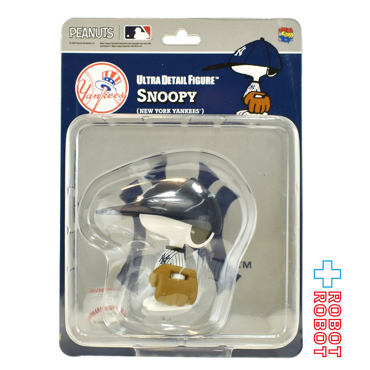 メディコム UDF MLB × ピーナッツ ニューヨーク ヤンキース スヌーピー ビニールフィギュア 未開封