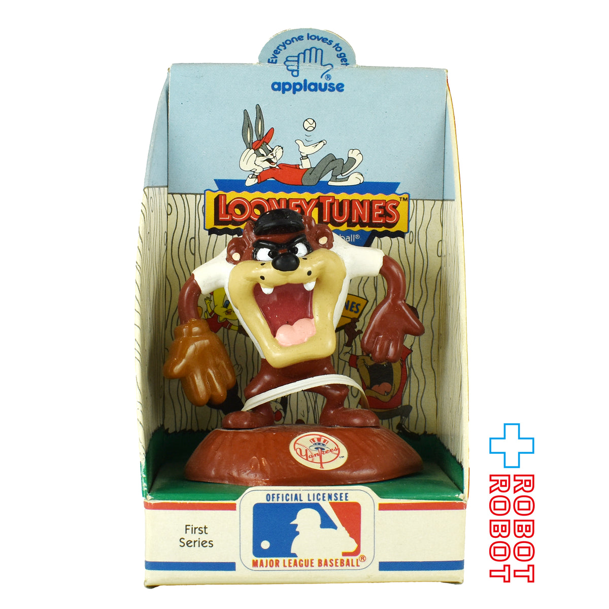 アプローズ社 ルーニー・テューンズ MLB アメリカンリーグ タズマニアン・デビル（ニューヨーク・ヤンキース） PVCフィギュア 1990 箱付き