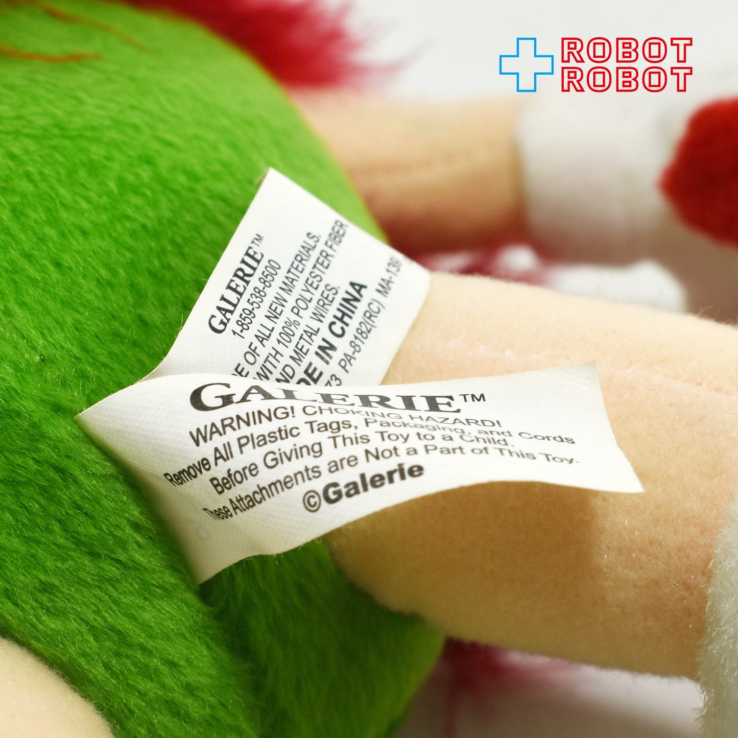 M&M's サンタ グリーン エムアンドエムズ ぬいぐるみ人形 紙タグ付き