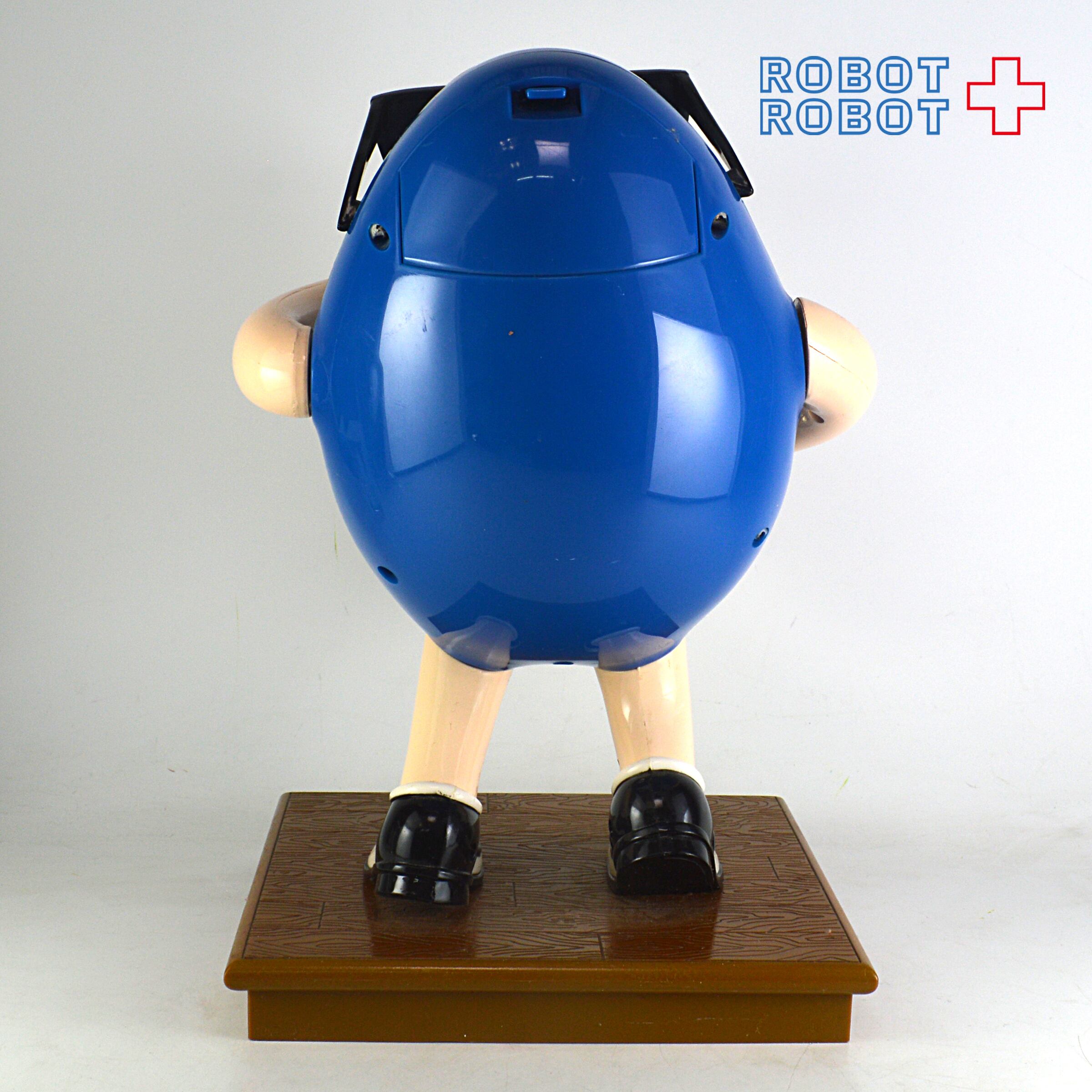 90s M&M BLUE CAFE Candy Dispenser w/ Saxophone | YUH ANTIQUE