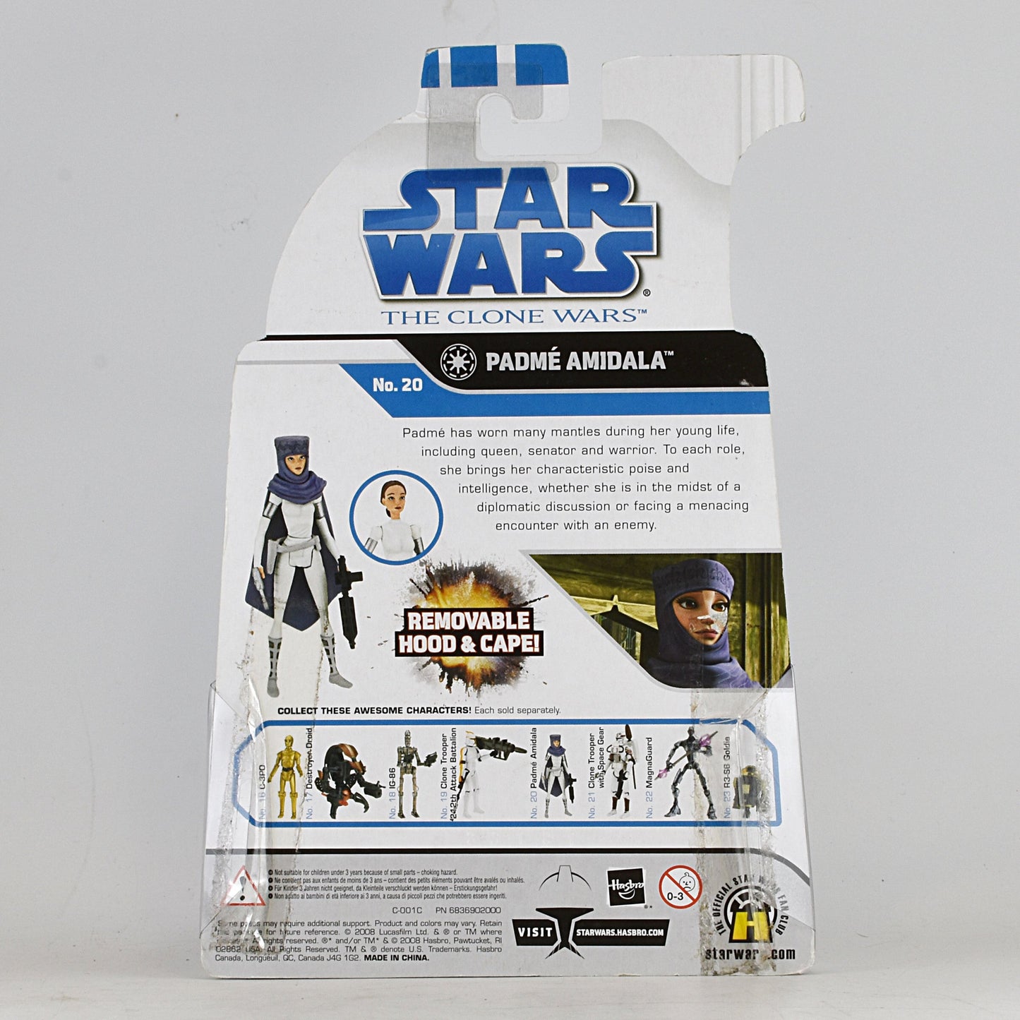 スター・ウォーズ CW2008 No20 パドメ・アミダラ クローン・ウォーズ 3.75インチ アクションフィギュア 未開封