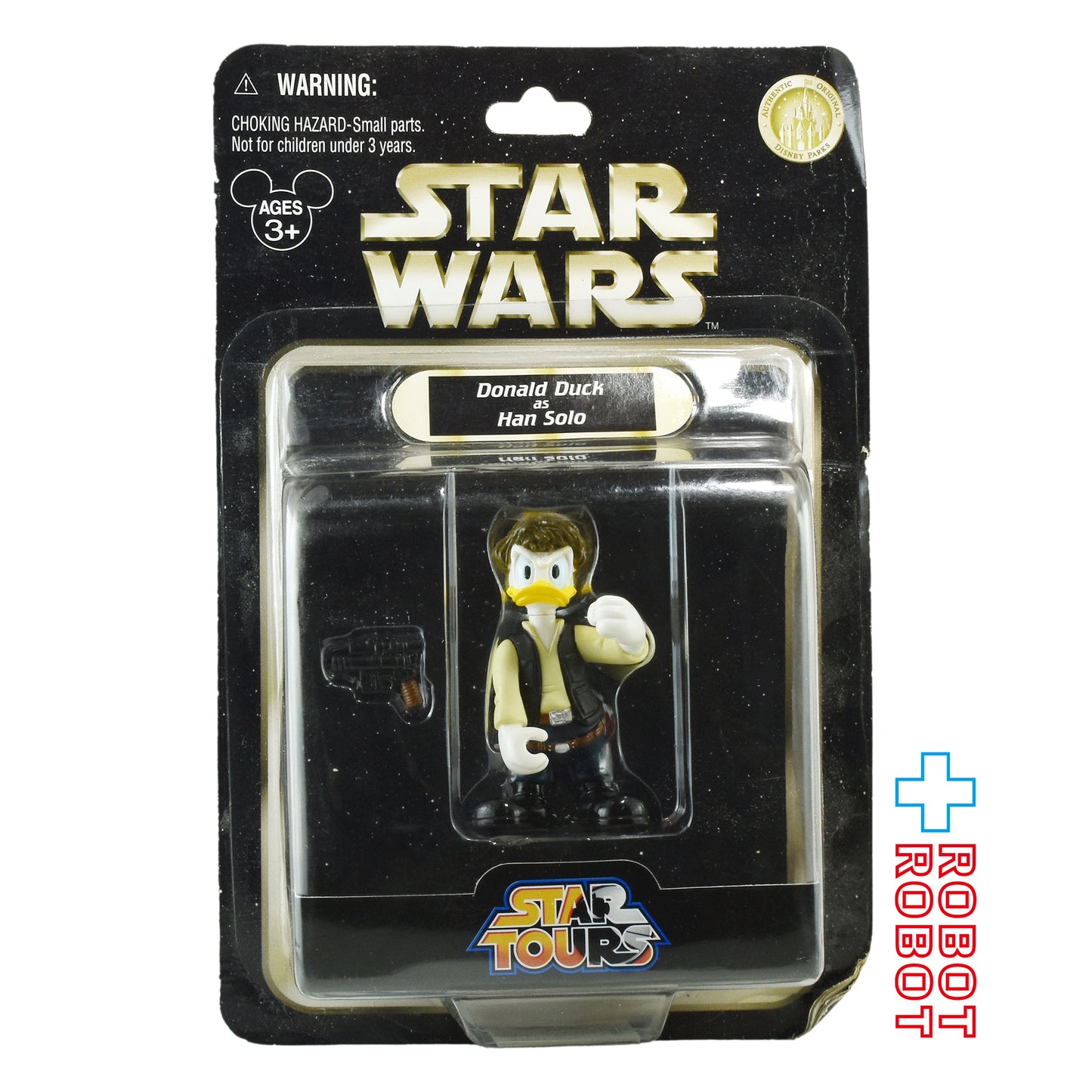 スター・ウォーズ スターツアーズ シリーズ1 ドナルドダック as ハンソロ ベーシックフィギュア 未開封