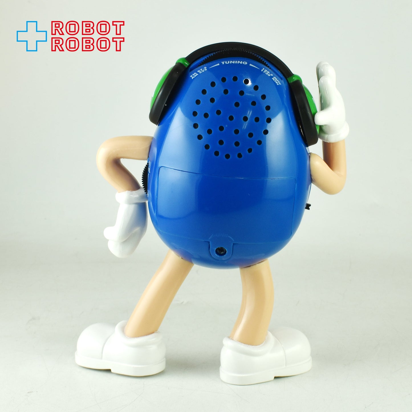 M&M's エムアンドエムズ コレクターシリーズ ブルー キャラクターラジオ フィギュア ヘッドフォン 箱付き