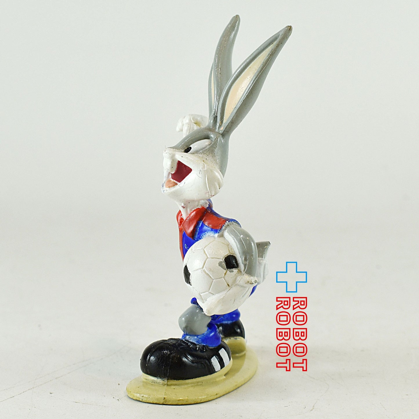 ルーニー・テューンズ バッグス・バニー サッカー 赤青 PVCフィギュア 1996