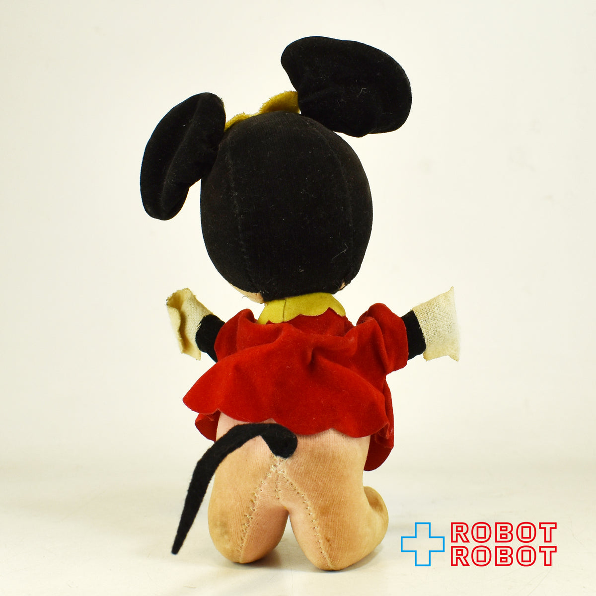 ディズニー ミニーマウス おがくずぬいぐるみ人形 メイドインジャパン ※布タグ欠品