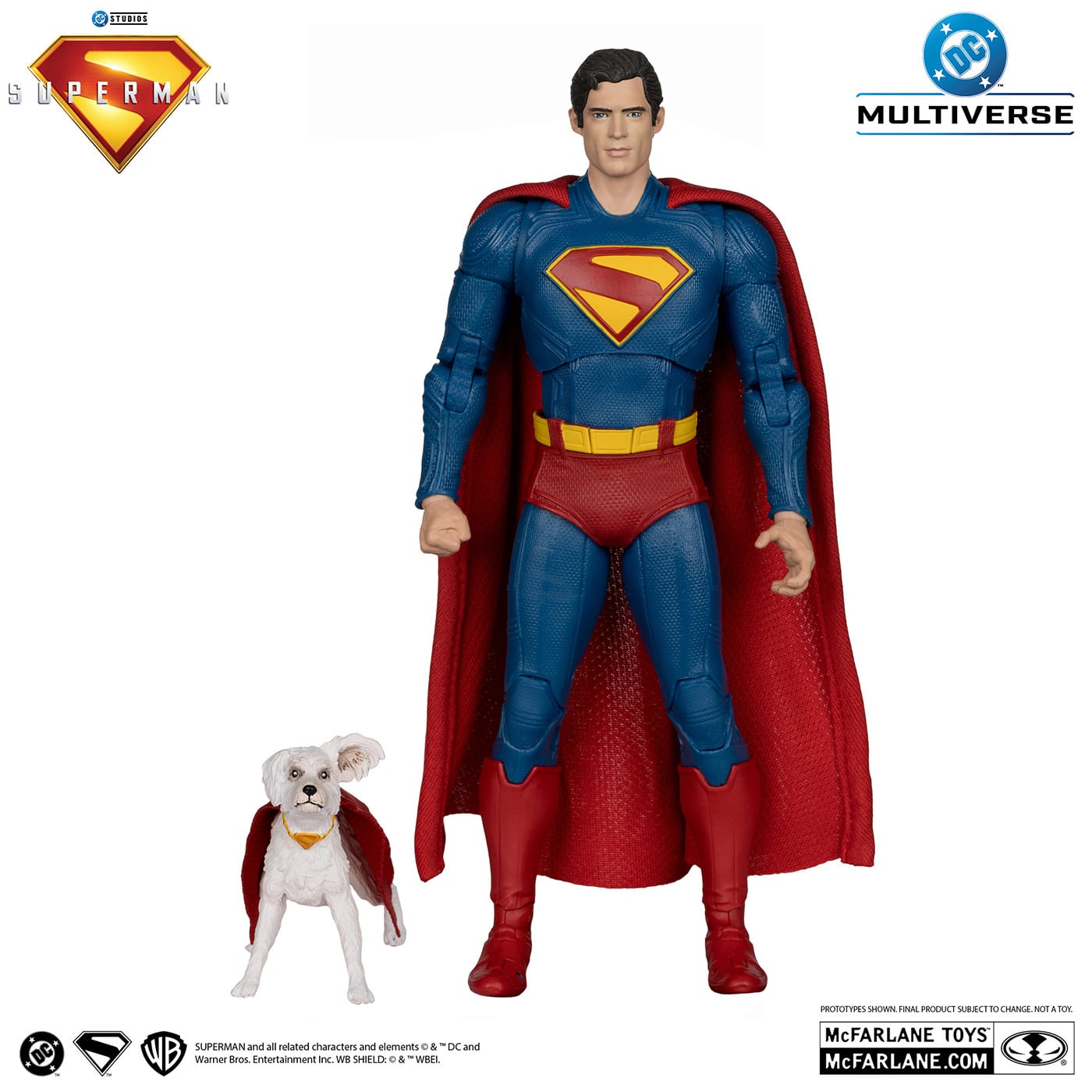マクファーレン・トイズ DCマルチバース スーパーマン (2025) デラックス・シアトリカル・エディション スーパーマン & クリプト 7インチ アクションフィギュア 国内版 未開封