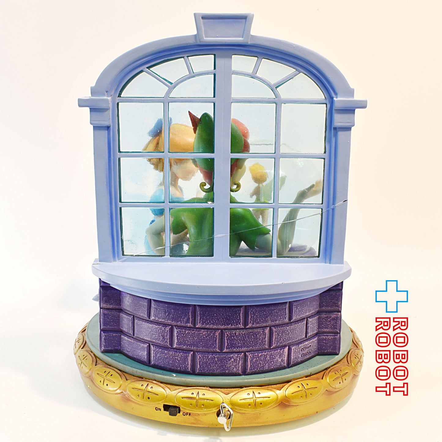 ディズニー ピーターパン ティンカーベル ウェンディ ミュージカル スノーグローブ 箱付 ※難有り