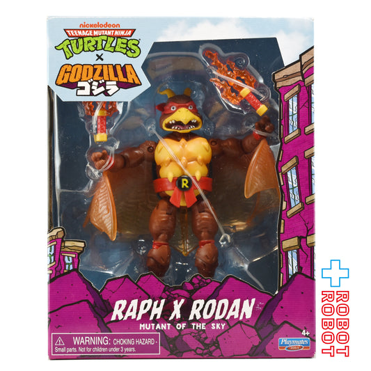 プレイメイツ ティーンエイジ・ミュータント・ニンジャ・タートルズ TMNT x ゴジラ ウェーブ1 ラファエロ as ラドン アクションフィギュア 未開封