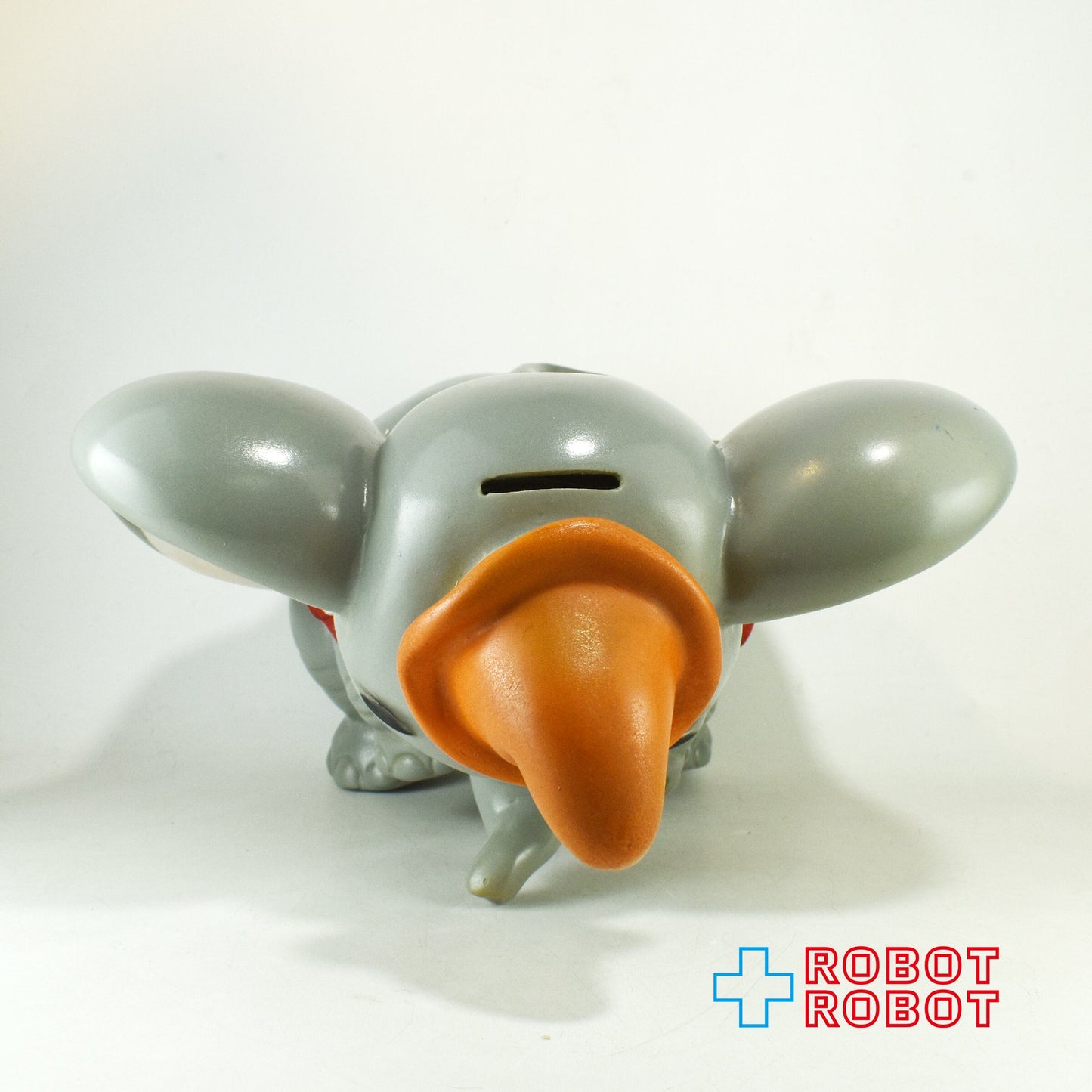 プレイパル デイズニー ダンボ オレンジ色帽子 ソフビ貯金箱 底蓋有り ウォルトディズニープロダクション