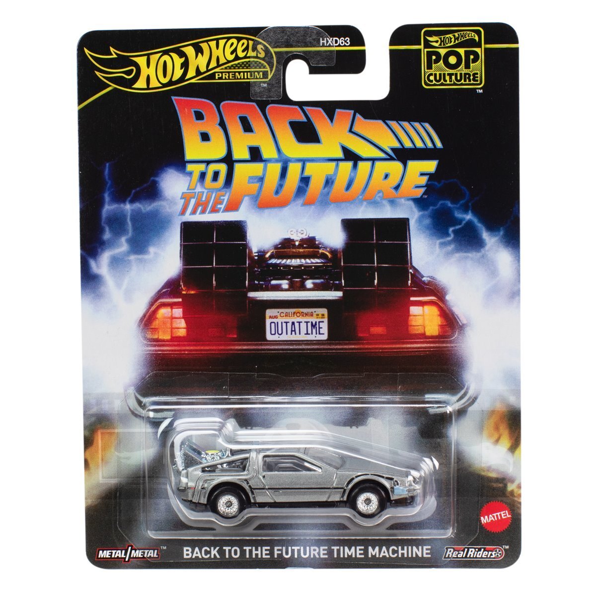 ホットウィール ポップカルチャー 2024 ミックス2 バック・トゥ・ザ・フューチャー タイムマシン デロリアン DMC12 ダイキャスト ミニカー US版 未開封