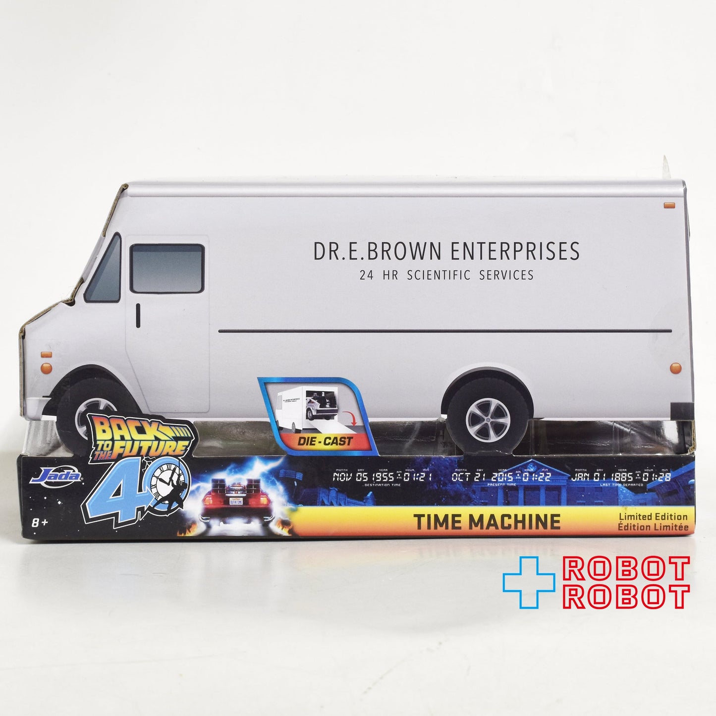 JADA TOYS メタルズ・ダイキャスト 1/24 スケール ハリウッド・ライド バック・トゥ・ザ・フューチャー タイムマシン 40周年記念  未開封