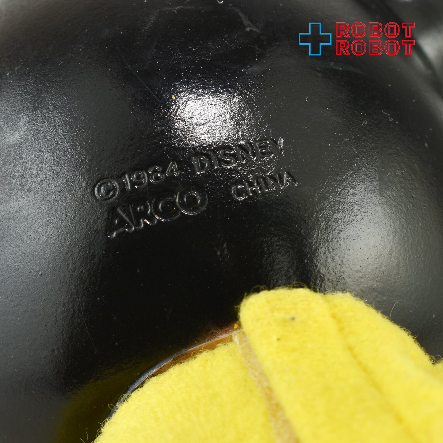 アルコ社 ディズニー ベビーミッキーマウス ソフビフィギュア 黄色服 1984