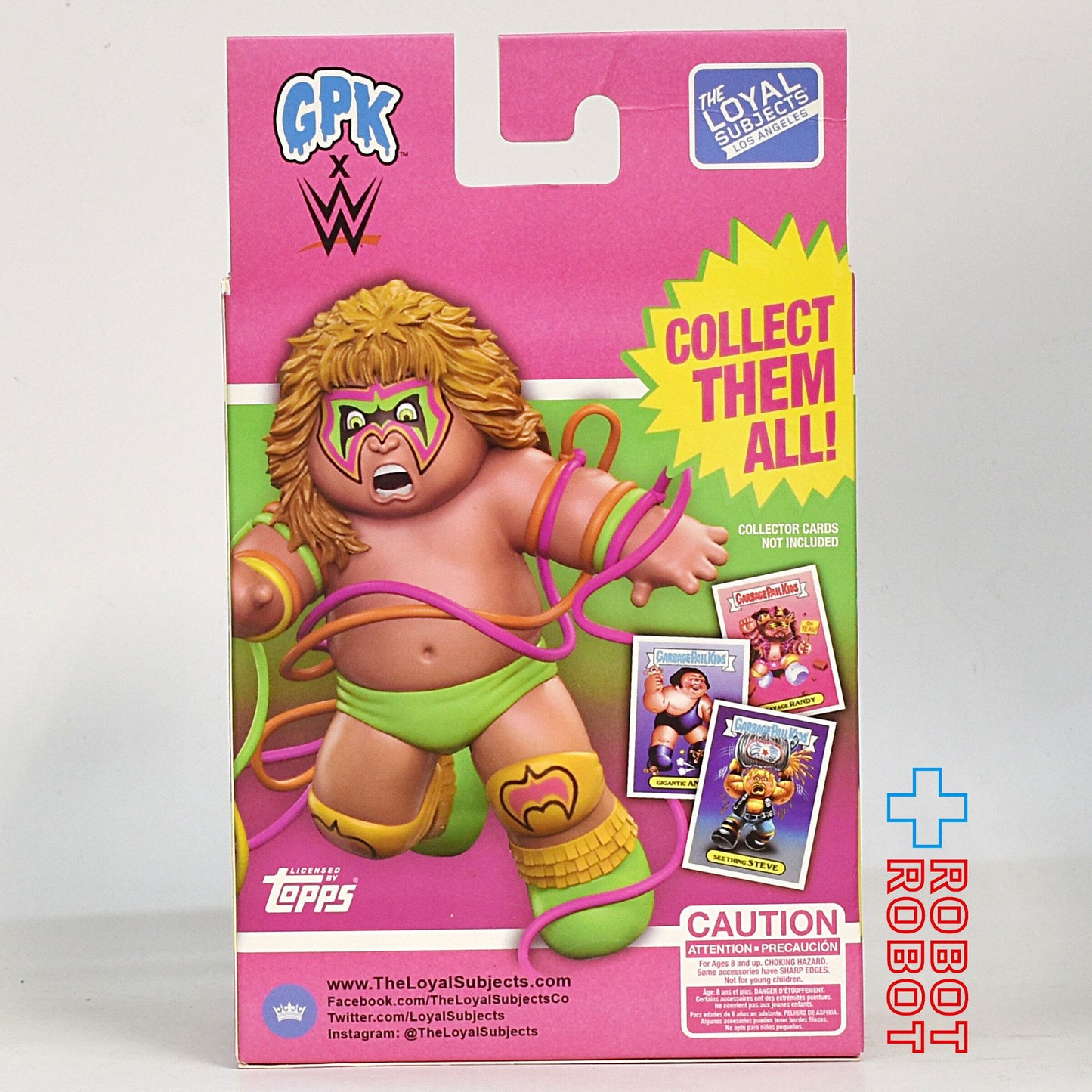 GPK×WWE ガーベッジペイルキッズ アンラヴェルド・ウォーリアー ビニールフィギュア (ロイヤルサブジェクト社) 未開封 ※難あり