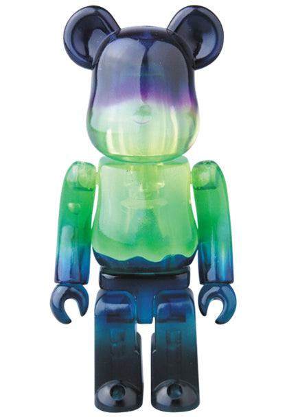メディコム ベアブリック BE@RBRICK 100% [シリーズ 33] JELLYBEAN オーロラ 内袋未開封 カード無し 箱無し ４号店商品