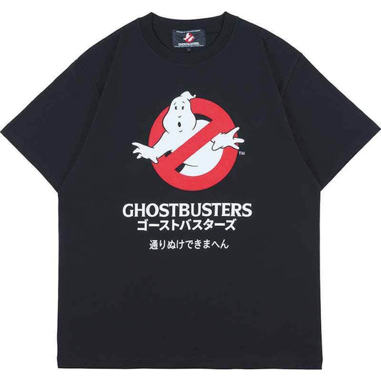 メディコム・トイ MLE ゴーストバスターズ ロゴ " 通りぬけできまへん " ブラック Tシャツ Mサイズ 紙タグ付き