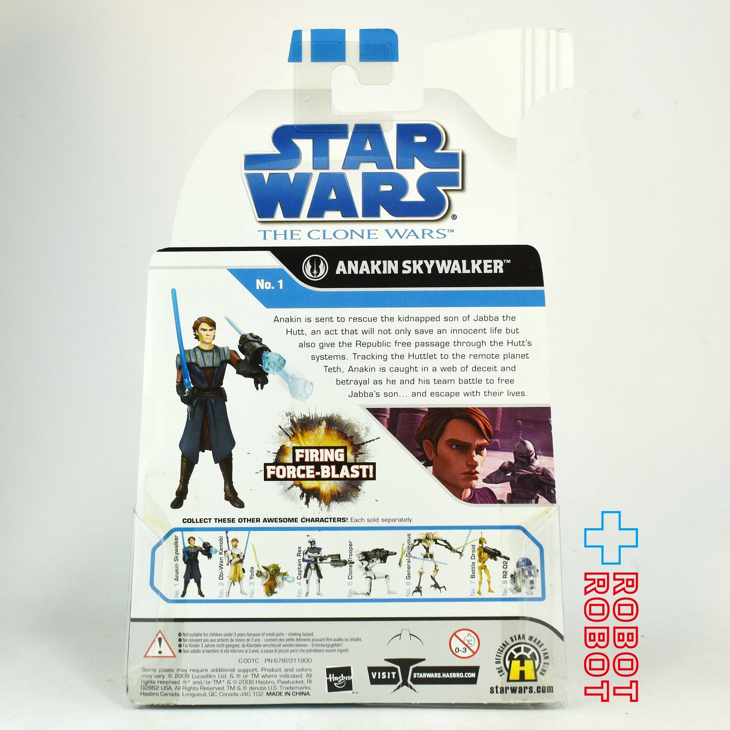 スター・ウォーズ CW2008 No01 アナキン・スカイウォーカー クローン・ウォーズ 3.75インチ アクションフィギュア 未開封