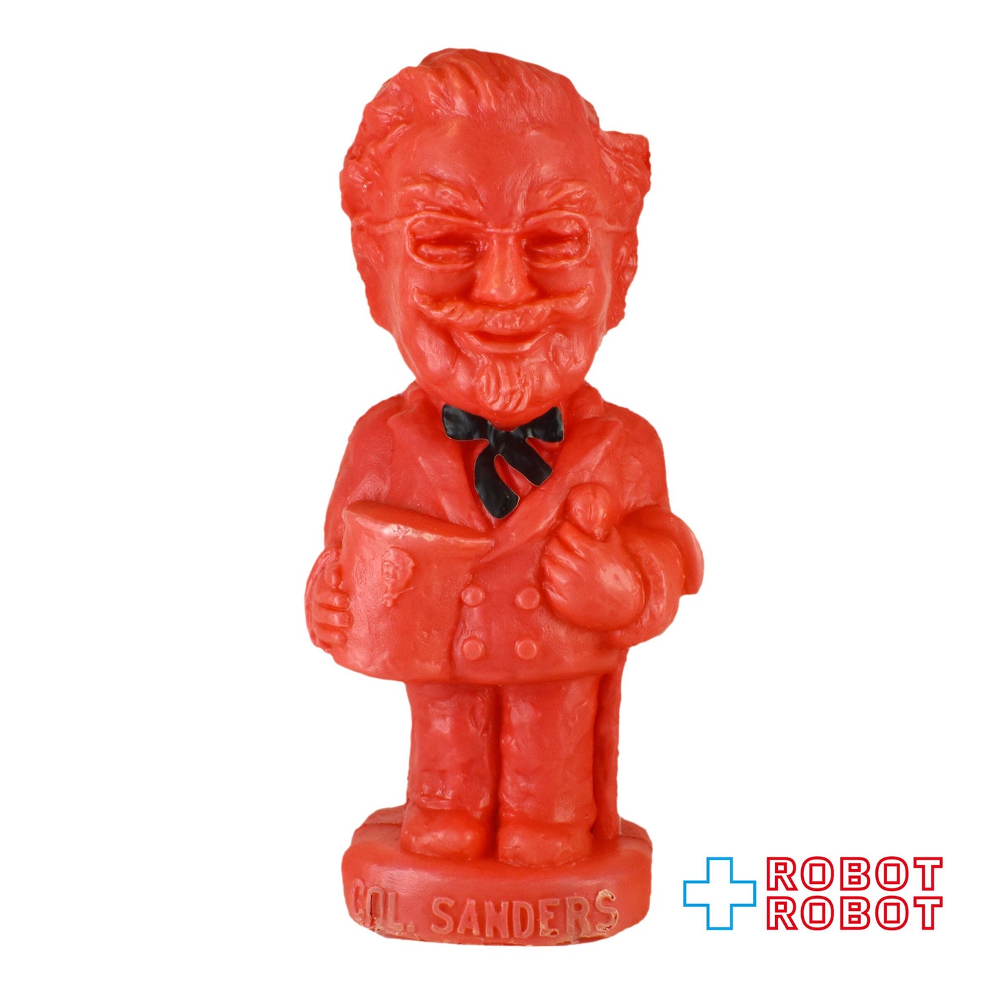 ケンタッキー・フライドチキン カーネル・サンダース プラスチック貯金箱 フィギュア レッド 1972 ※難有り