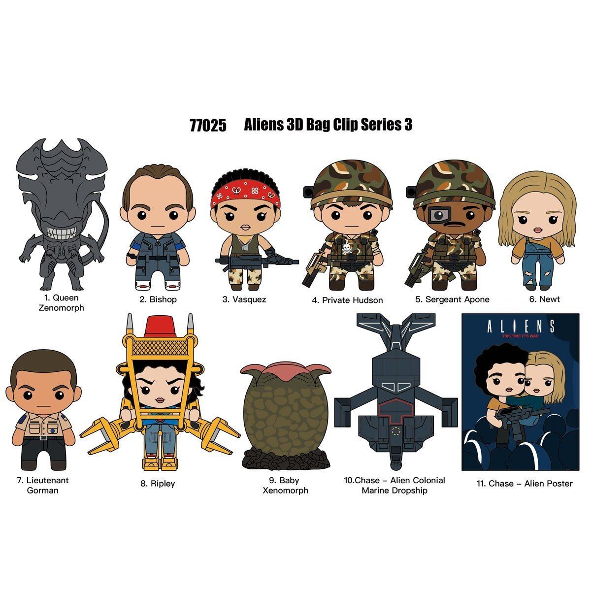 モノグラム フィギュラル バッグ クリップ エイリアン2 シリーズ3 1パック 未開封