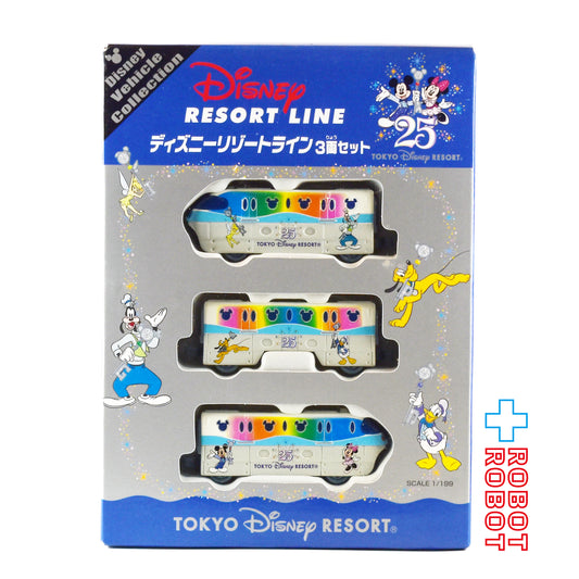 トミカ TDR 東京ディズニーリゾート 25周年 ディズニー ビークル コレクション ディズニーリゾートライン 3両セット 1/199 ミニカー 未開封
