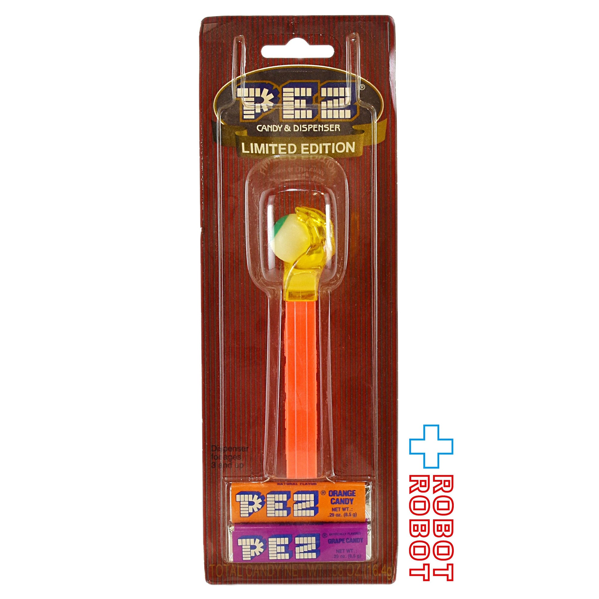 PEZ サイケデリックアイ クリスタルハンド 限定版 クリアイエロー手/オレンジステム 未開封