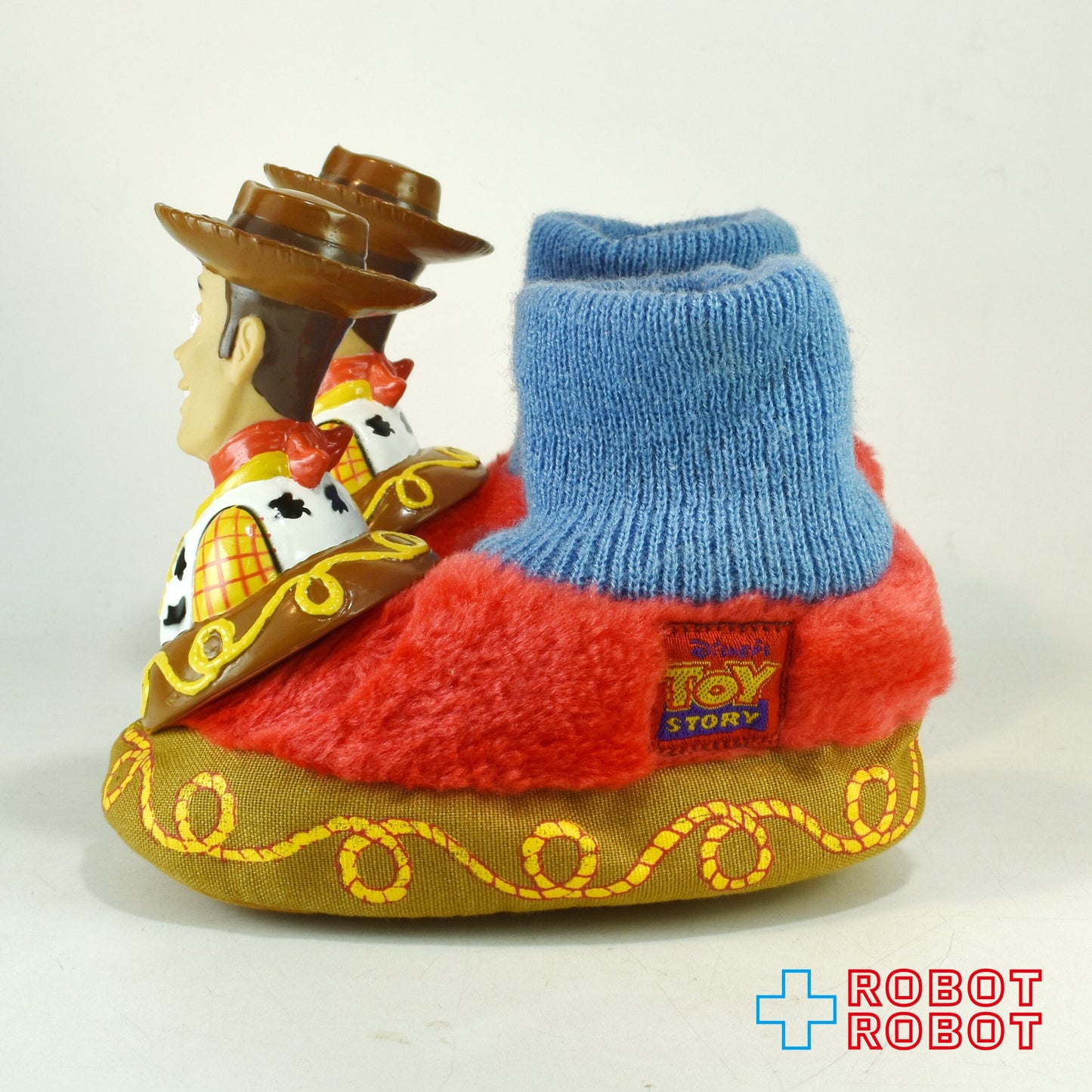 トイ・ストーリー ウッディ ソフビフィギュア付きルームシューズ / スリッパ サイズ5-6 (S)