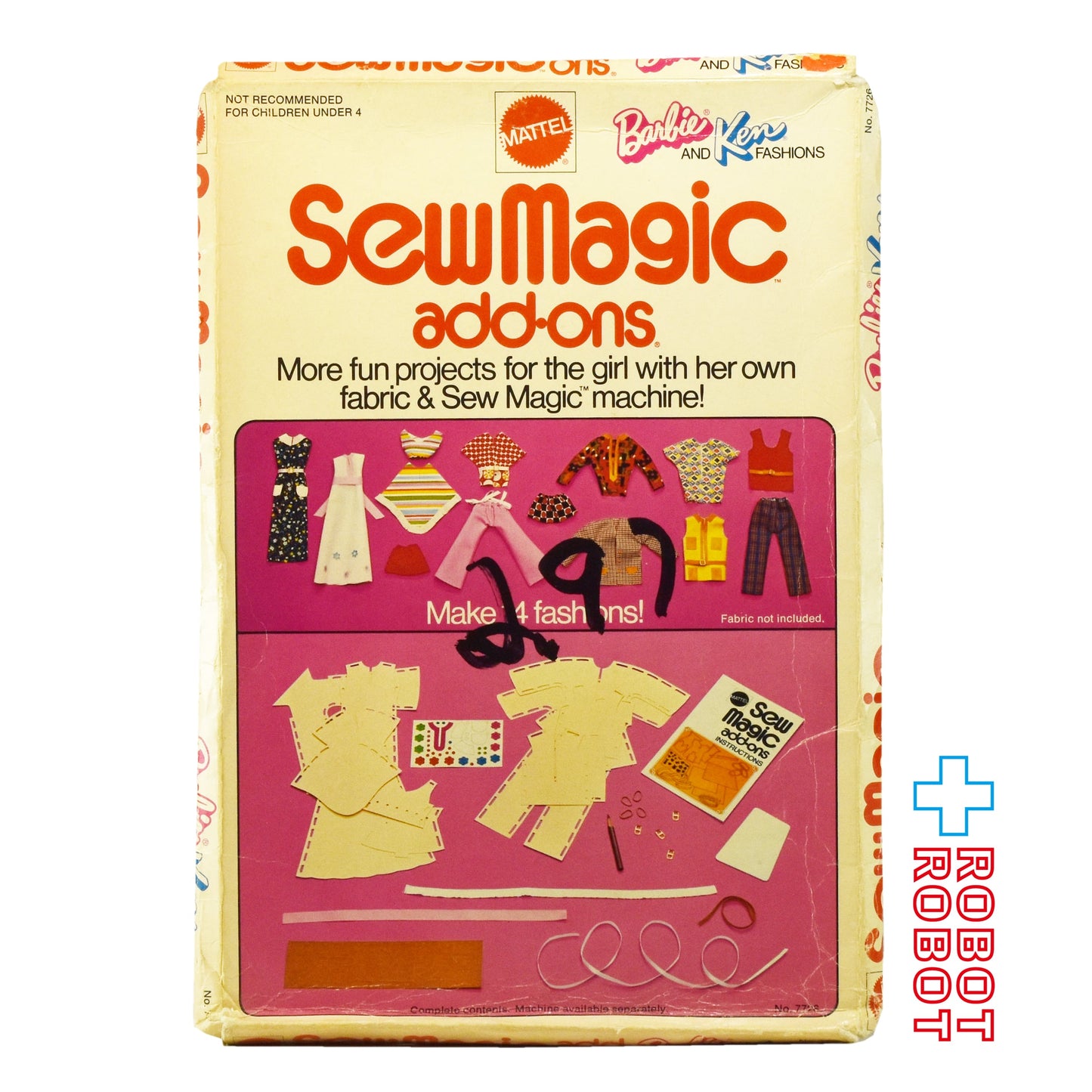 マテル バービー＆ケン ソーマジック ファッション アドオン パターン＆アクセサリー 未開封 1973