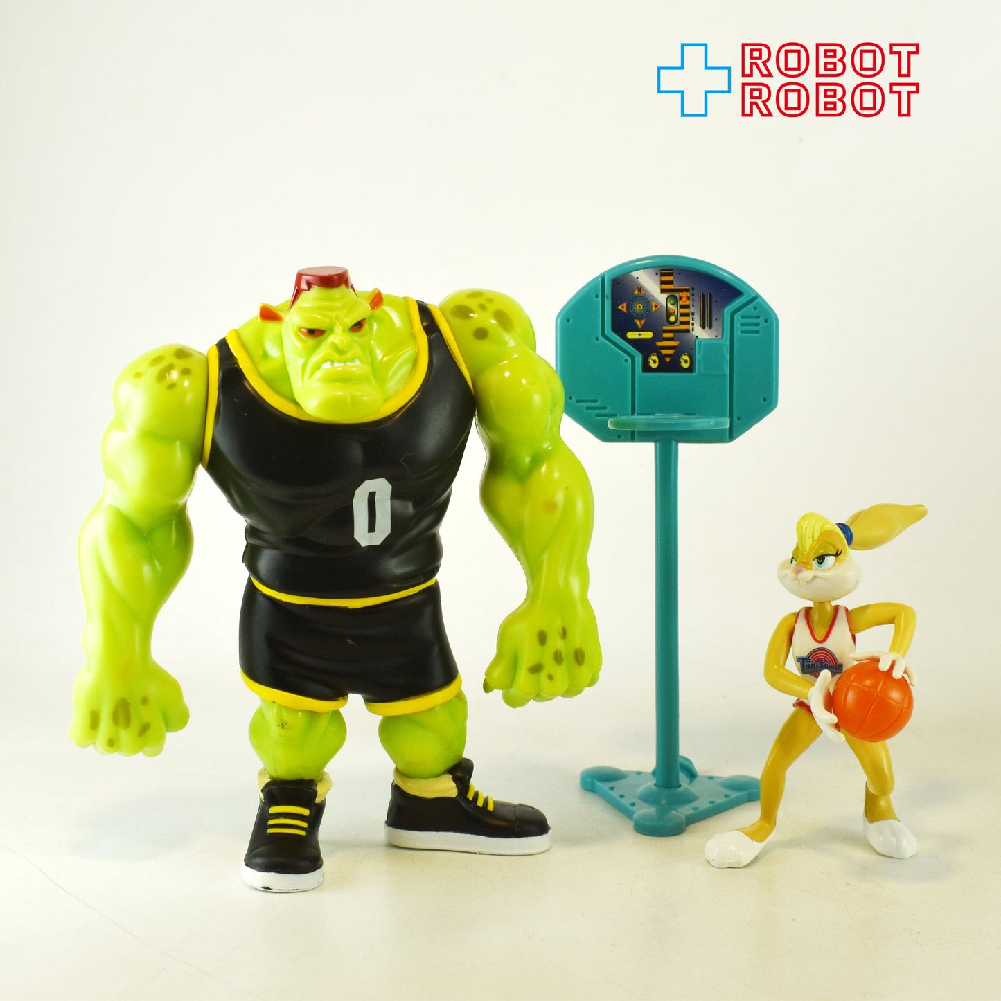 プレイメイツ社 ルーニー・テューンズ スペース・ジャム ローラ・バニー vs バング with ジャンピン・ジャム・フープ アクションフィギュア 1996