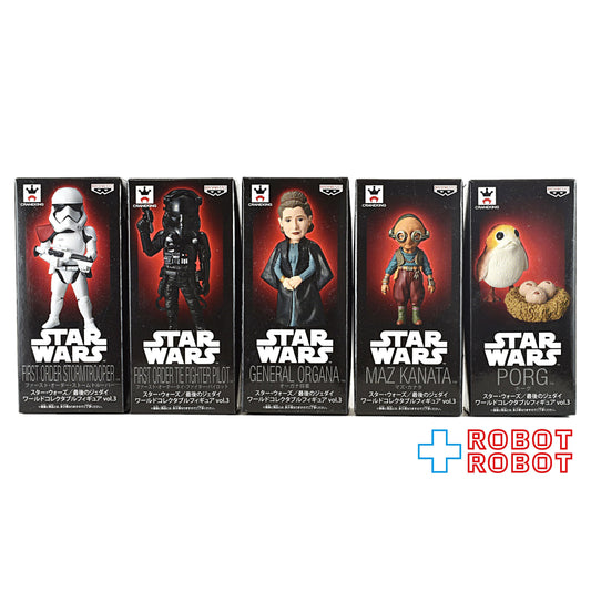 バンプレスト スター・ウォーズ ワールドコレクタブルフィギュア 最後のジェダイ vol.3 5種セット 未開封