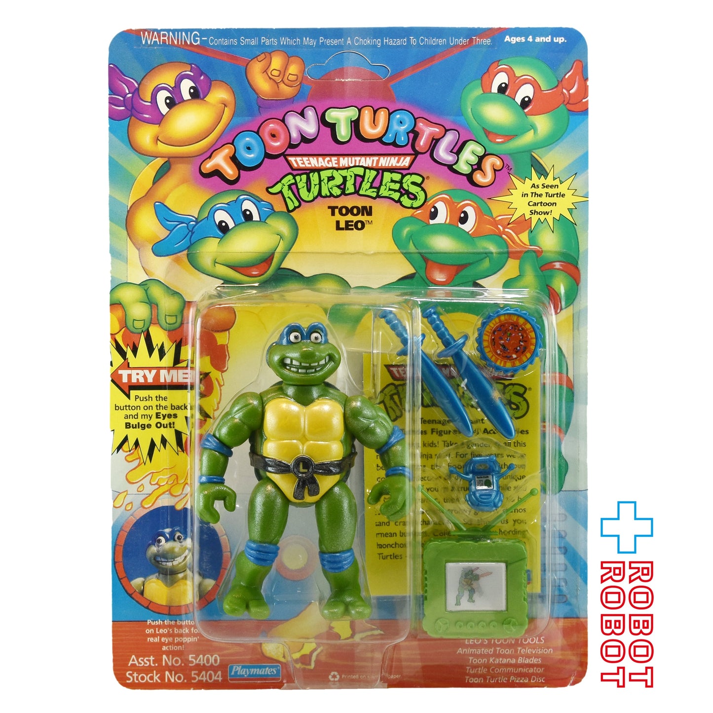 ニンジャ・タートルズ クラシックコレクション TMNT トゥーンタートルズ フィギュア ４種セット 1993 未開封