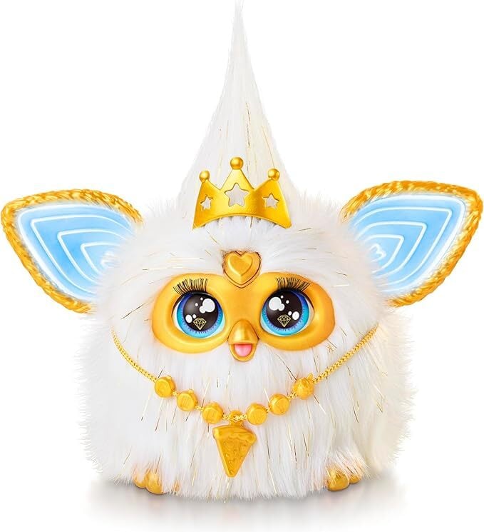 ハズブロ 2025 ファービー ホワイト & ゴールド インタラクティブ プラッシュトイ ぬいぐるみ 国内版 未開封