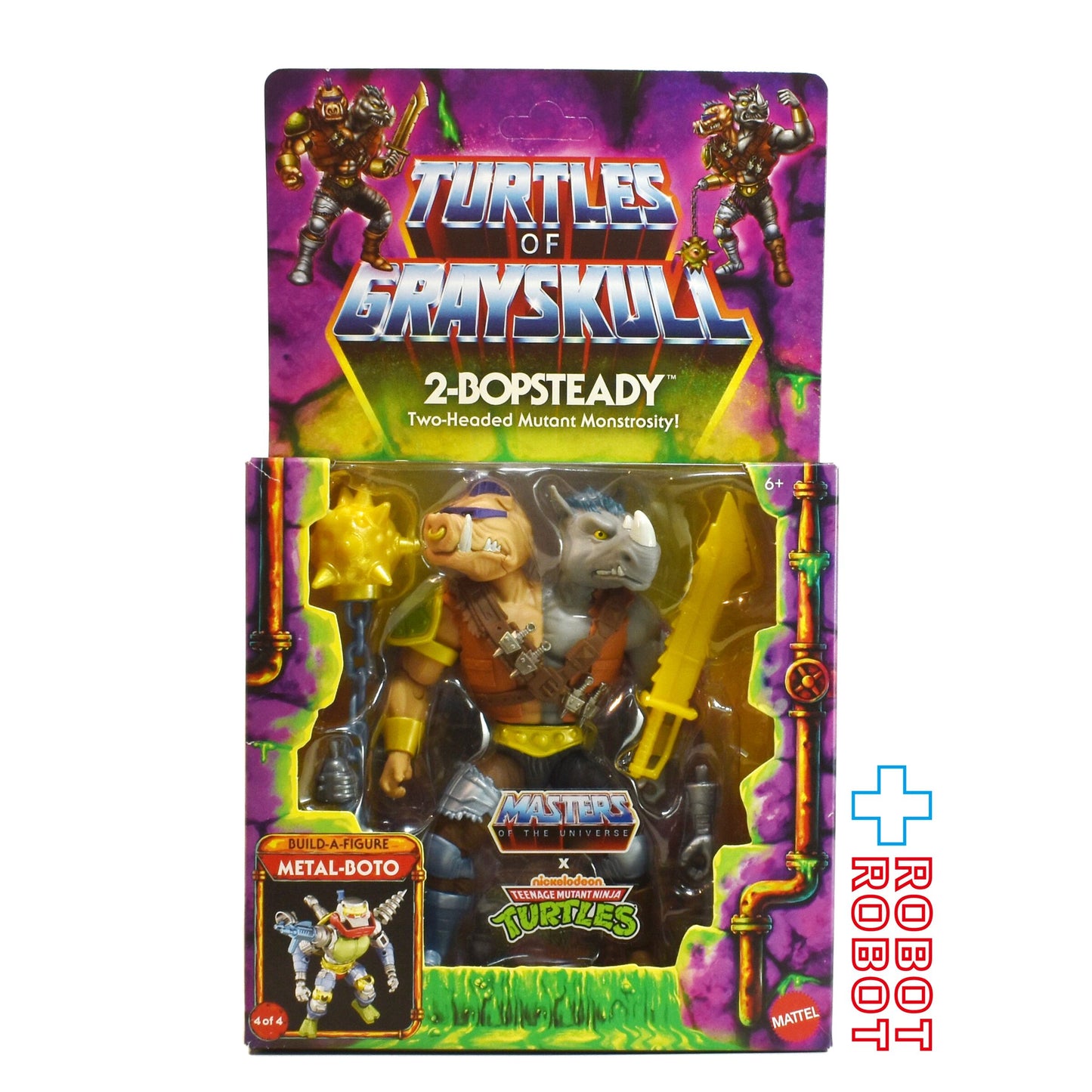 マテル MOTU マスターズ・オブ・ザ・ユニバース オリジンズ タートルズ・オブ・グレイスカル トゥーバップステディ 5.5インチ アクションフィギュア 開封