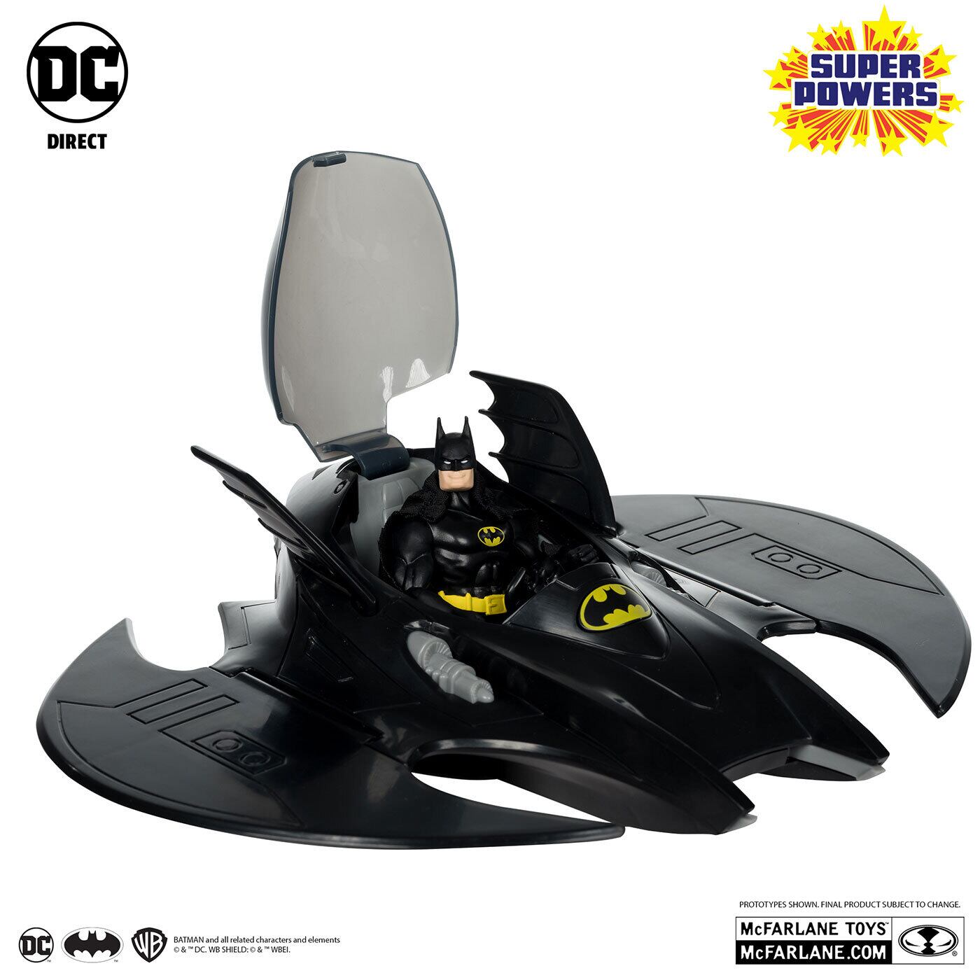 マクファーレン・トイズ DCダイレクト DCスーパーパワーズ バットマン & バットウィング & ワーリーバット 4インチ ビークル 国内版 未開封