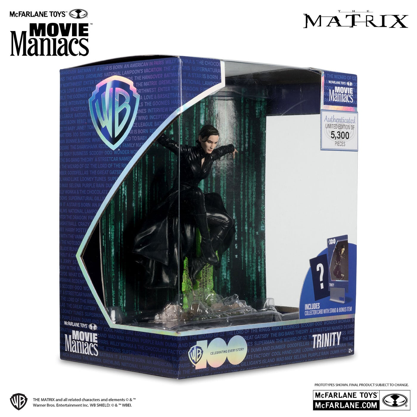 マクファーレントイズ ムービーマニアックス マトリックス トリニティ 6インチ ポーズドスタチュー 未開封