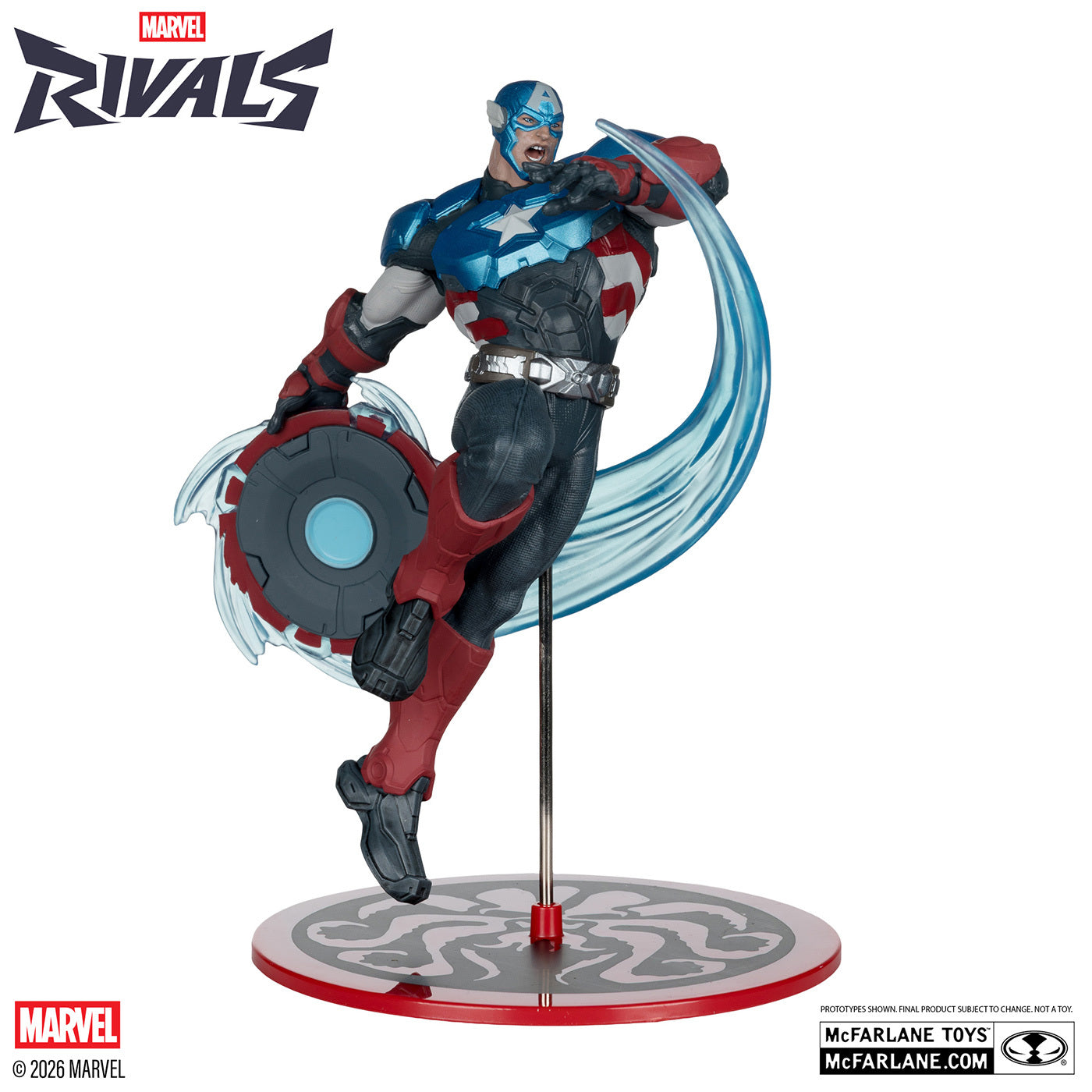 マクファーレン・トイズ マーベル・ライバルズ シーン・フィギュア #005 キャプテン・アメリカ 1/10 スタチューフィギュア 未開封