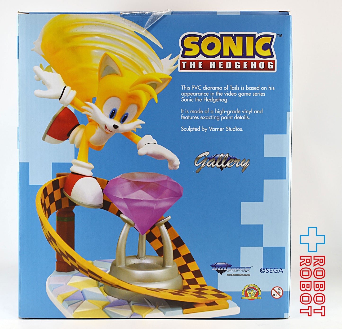 ダイアモンドセレクト ソニック・ザ・ヘッジホッグ ギャラリー テイルス スタチュー 箱入開封 ゲームストップ限定