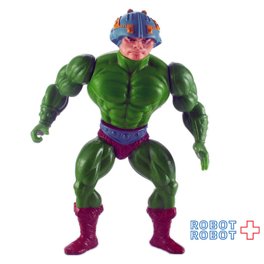マテル ヒーマン オリジナル MOTU シリーズ1 マンアットアームズ (グレイドットオンヘルメット) アクションフィギュア 1982
