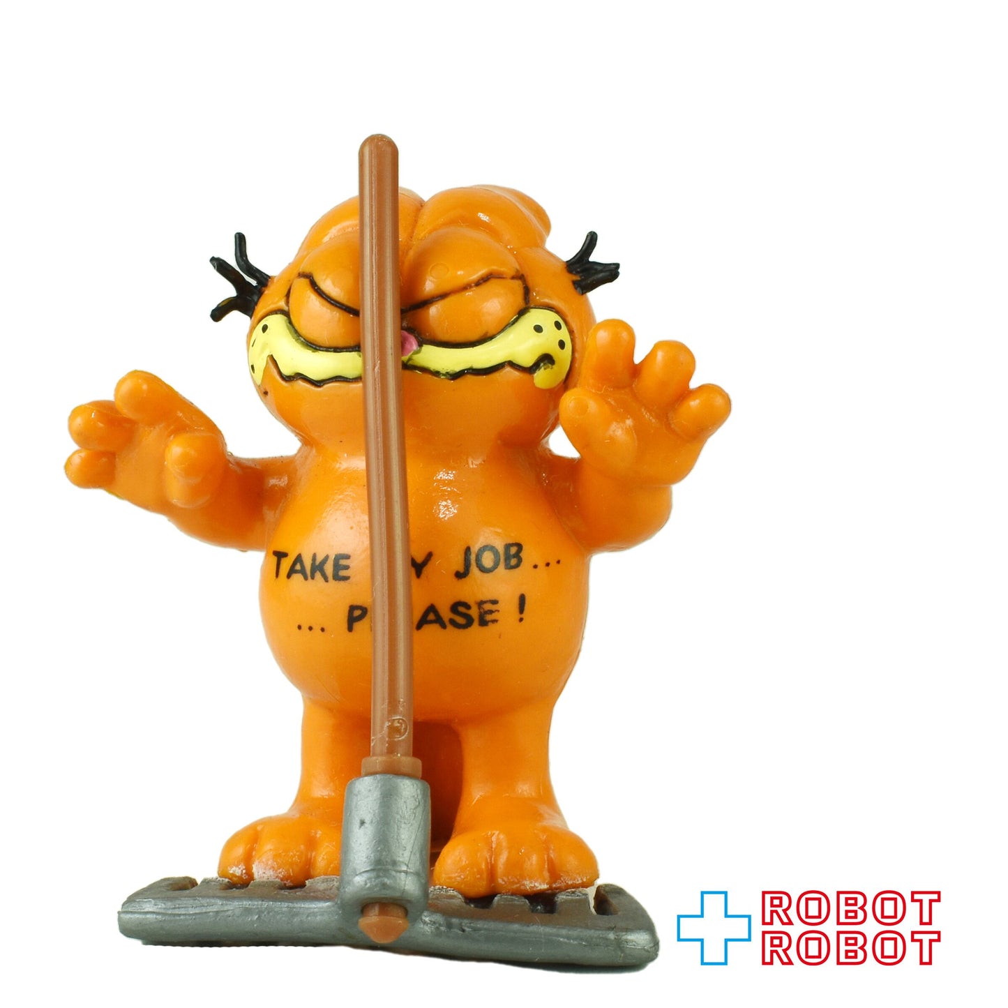 ブリー社 ガーフィールド PVCフィギュア w/ ほうき 仕事かわってくんない？ 西独