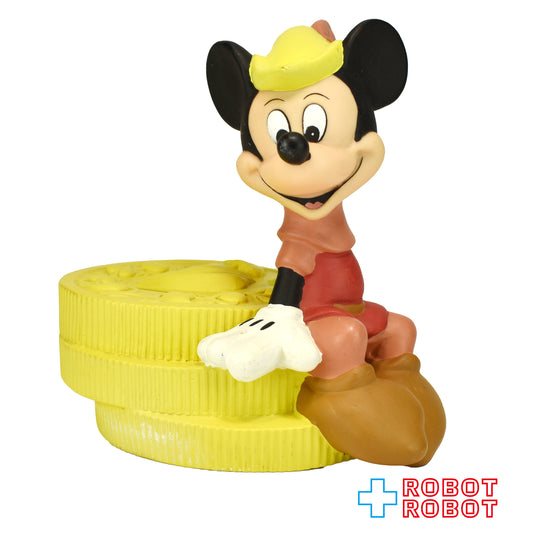 ディズニー ミッキーマウス コイン ソフビ貯金箱