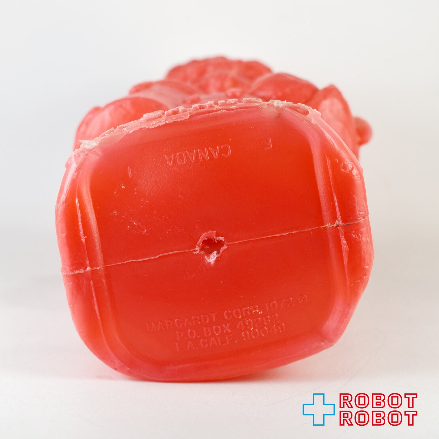 ケンタッキー・フライドチキン カーネル・サンダース プラスチック貯金箱 フィギュア レッド 1972 ※難有り