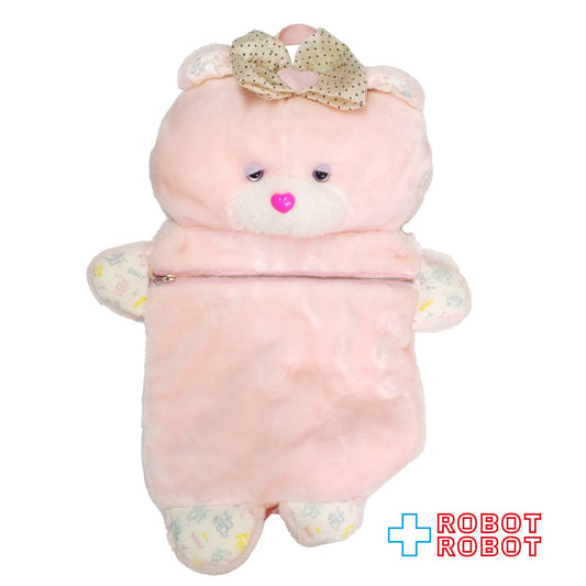 メーカー不明 ピンク クマ バックパック リュック ぬいぐるみ人形 55センチ - ROBOTROBOT