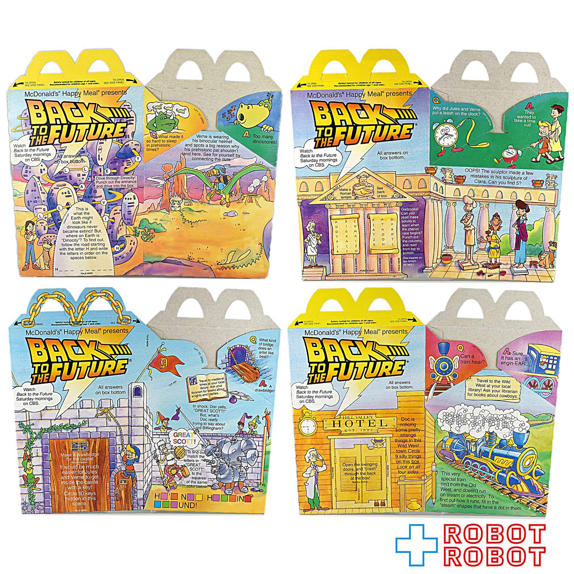 マクドナルド ミールトイ セット マクドナルド 空箱 バック・トゥ・ザ・フューチャー 4種セット