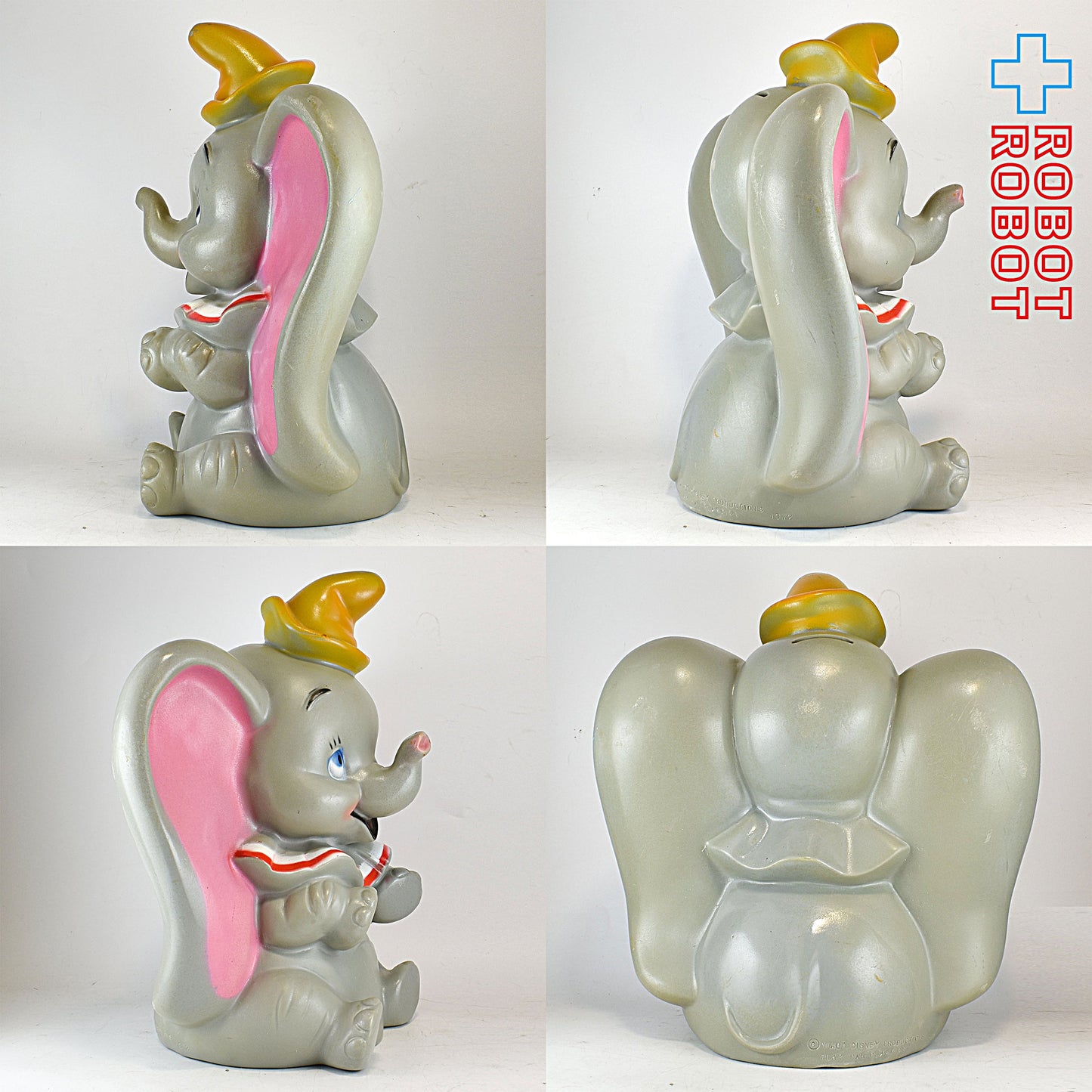 プレイパル ダンボ ソフビ貯金箱 ウォルトディズニープロダクション 1972