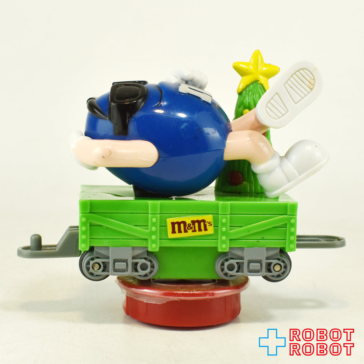 M&M's クリスマス・トレイン・トッパー ブルー クリスマスツリー平貨車グリーン 企業物 2005